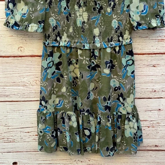 Wilfred Laken Short Sleeve Mini Dress in Sage Frost/Blues Sz M - Picture 9 of 16